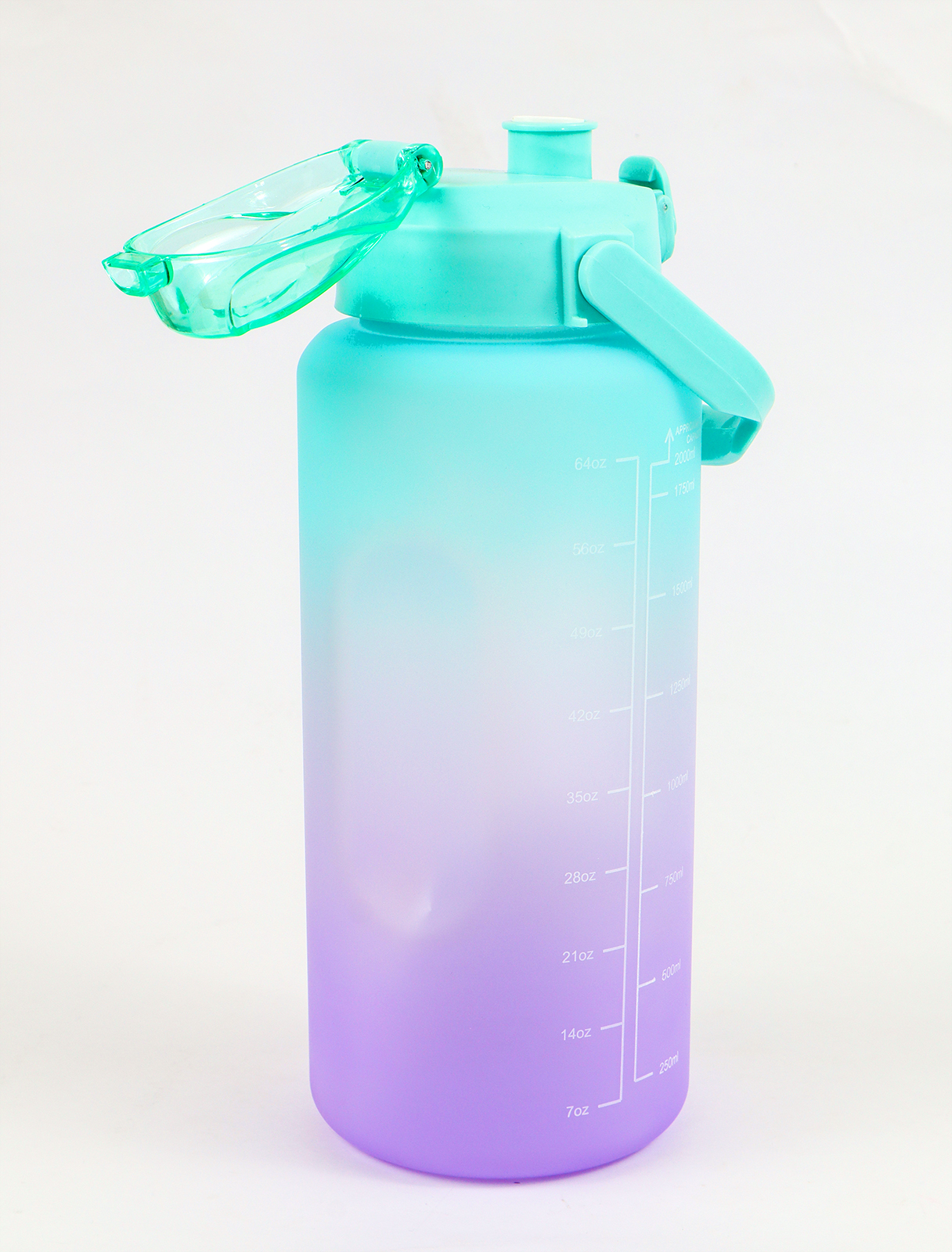 2 liter water bottle with a tight-fitting cap