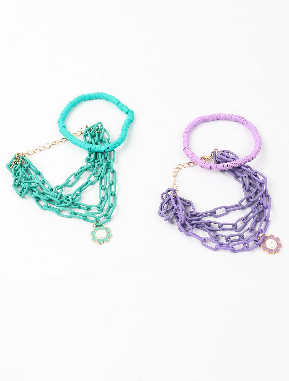 2 pieces bracelet in modern colors