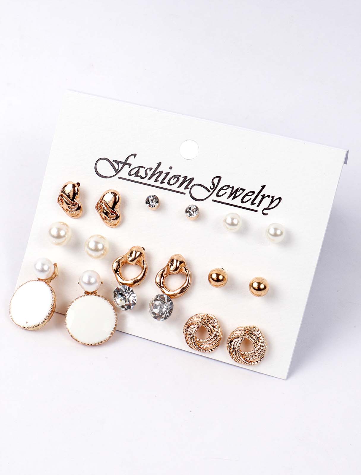 9 pieces earrings set in different designs